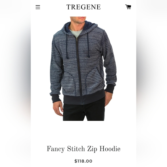 Tregene Fancy Stitch Full Zip Hoodie Size XXL - Picture 2 of 10